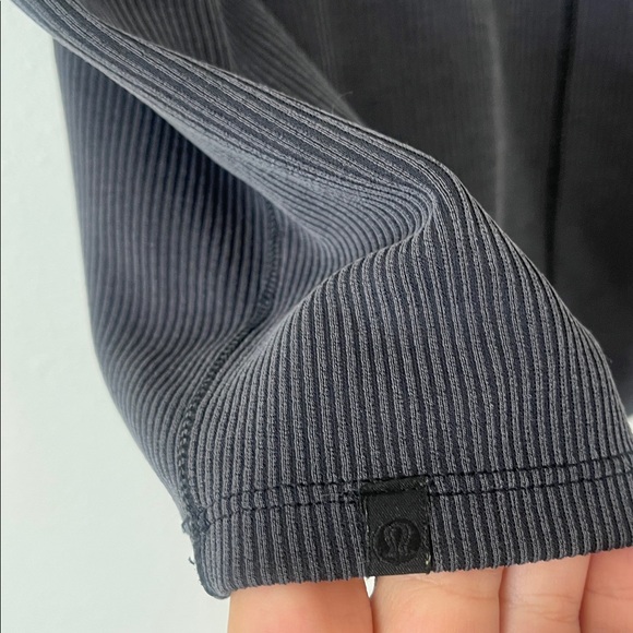 LULULEMON Black Ribbed Softstreme T-Shirt - Picture 5 of 5